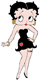 Betty Boop in black dress