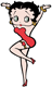 Betty Boop pin-up pose