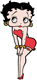 Betty Boop pin-up pose
