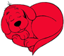 Clifford sleeping