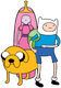 Jake, Finn, Princess Bubblegum