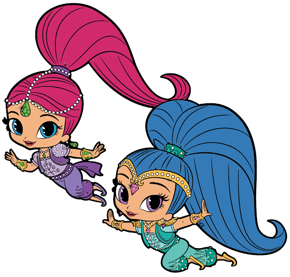Shimmer and Shine Clipart Cartoon Clip Art