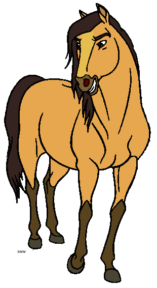 Spirit: Stallion of the Cimarron Clip Art | Cartoon Clip Art