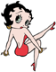 Betty Boop pin-up pose