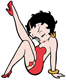Betty Boop pin-up pose