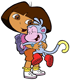 Dora, Boots hugging