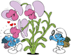 Clumsy, Brainy, Kissing Flowers