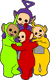 Dipsy, Laa-Laa, Tinky Winky, Po